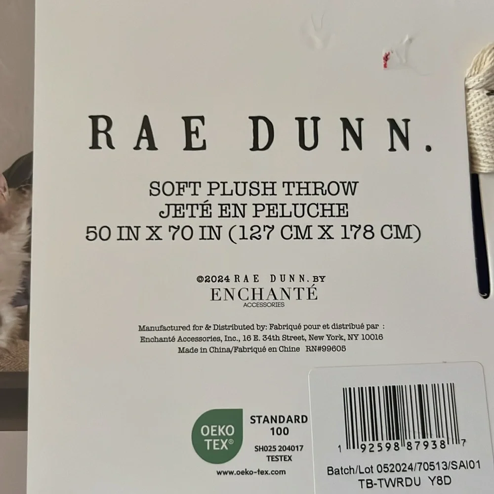 Rae Dunn Halloween throw blanket brand new